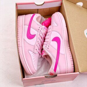 Nike Dunk Low Triple Pink (GS) sneakers for women